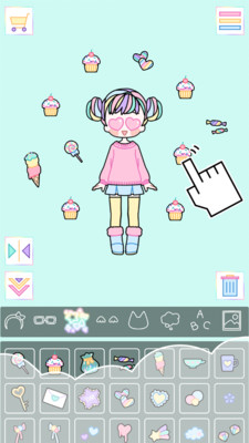 粉彩少女