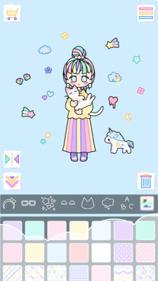 粉彩少女