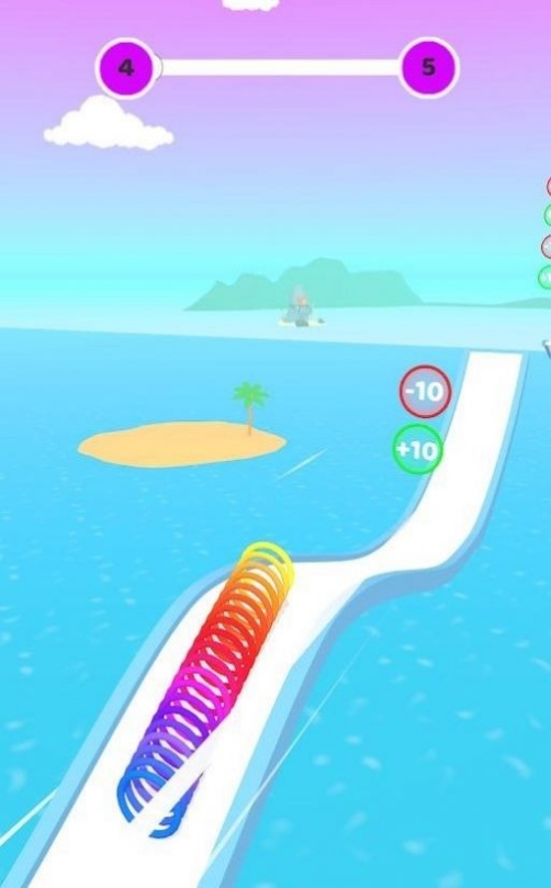彩虹弹簧圈飞跑游戏下载v1.0.1 2
